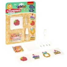 Набор для творчества АКВАМОЗАИКА "ДЕСЕРТЫ И КОЛЕЧКО" с блестящими бусинами и подвесками Творчество с Луки Bondibon