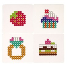 Набор для творчества АКВАМОЗАИКА "ДЕСЕРТЫ И КОЛЕЧКО" с блестящими бусинами и подвесками Творчество с Луки Bondibon