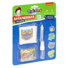 Набор для творчества АКВАМОЗАИКА "НЕОНОВЫЕ ЖИВОТНЫЕ" бусины светятся в темноте, Творчество с Буки Bondibon