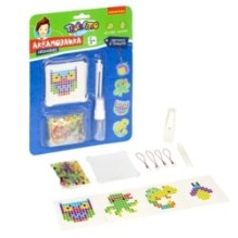 Набор для творчества АКВАМОЗАИКА "НЕОНОВЫЕ ЖИВОТНЫЕ" бусины светятся в темноте, Творчество с Буки Bondibon