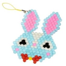 Набор для творчества АКВАМОЗАИКА "ОБИТАТЕЛИ ЛУГА" 1000 блестящих и неоновых бусин, подвески Творчество с Луки Bondibon