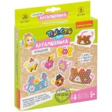 Набор для творчества АКВАМОЗАИКА "УКРАШЕНИЯ" 350 бусин, 2 браслета, 5 колец Творчество с Луки Bondibon