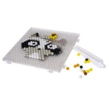 Набор для творчества АКВАМОЗАИКА "ЛЕСНЫЕ ЖИТЕЛИ" 1000 блестящих и неоновых бусин, подвески Творчество с Буки Bondibon