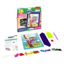 Набор для творчества АЛМАЗНАЯ МОЗАИКА "СОВУШКА" неоновая картина Творчество с Луки Bondibon