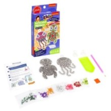 Набор для творчества АЛМАЗНАЯ МОЗАИКА "МОРСКИЕ ОБИТАТЕЛИ" 2 наклейки на окно с присосками, Творчество с Буки Bondibon