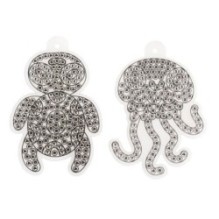 Набор для творчества АЛМАЗНАЯ МОЗАИКА "МОРСКИЕ ОБИТАТЕЛИ" 2 наклейки на окно с присосками, Творчество с Буки Bondibon