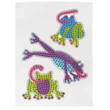 Набор для творчества АЛМАЗНАЯ МОЗАИКА "ЛЯГУШКИ" блестящие наклейки Творчество с Луки Bondibon