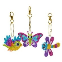 Набор для творчества АЛМАЗНАЯ МОЗАИКА "ЛЕСНЫЕ ЖИТЕЛИ" 7 блестящих брелоков Творчество с Луки Bondibon