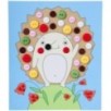 Набор для творчества BONDIBON "ЁЖ" Картина из пуговиц для малышей