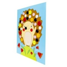 Набор для творчества BONDIBON "ЁЖ" Картина из пуговиц для малышей