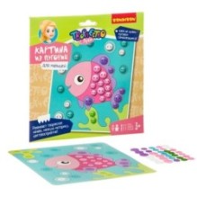 Набор для творчества Bondibon Картина из пуговиц для малышей "Рыбка"