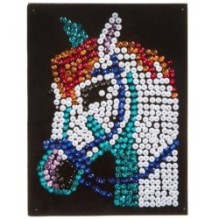 Набор для творчества Bondibon Аппликация пайетками "Лошадь"