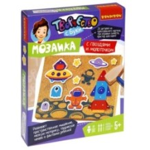 Мозаика с гвоздями и молоточком Bondibon "Космос"