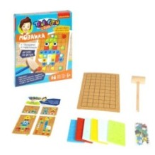 МОЗАИКА с гвоздями и молоточком,16 схем, детали из фетра Творчество с Буки Bondibon