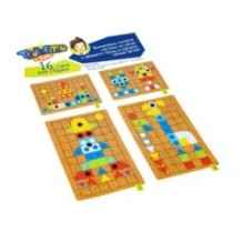 МОЗАИКА с гвоздями и молоточком,16 схем, детали из фетра Творчество с Буки Bondibon