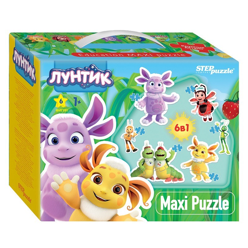 Мозаика "puzzle" 6в1 "Лунтик" (Мельница)