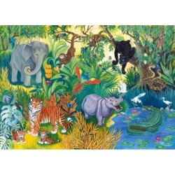 Напольный пазл "Джунгли" (Большие)