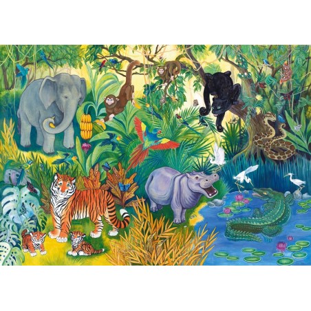 Напольный пазл "Джунгли" (Большие)