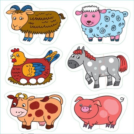 Напольный пазл "На ферме" (Малые)