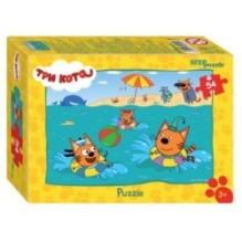 Мозаика "puzzle" 54 "Три кота - 1" (AO "СТС")