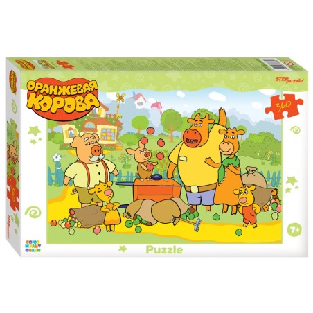 Мозаика "puzzle" 360 "Оранжевая корова" (С/м)