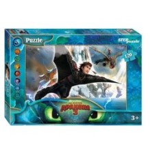 Мозаика "puzzle" 120 "Как приручить дракона - 3" (DreamWorks)