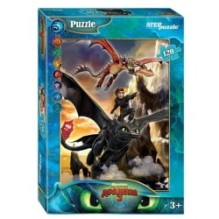 Мозаика "puzzle" 120 "Как приручить дракона - 3" (DreamWorks)