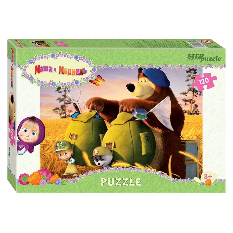 Мозаика "puzzle" 120 "Маша и Медведь - 2" (Анимаккорд)
