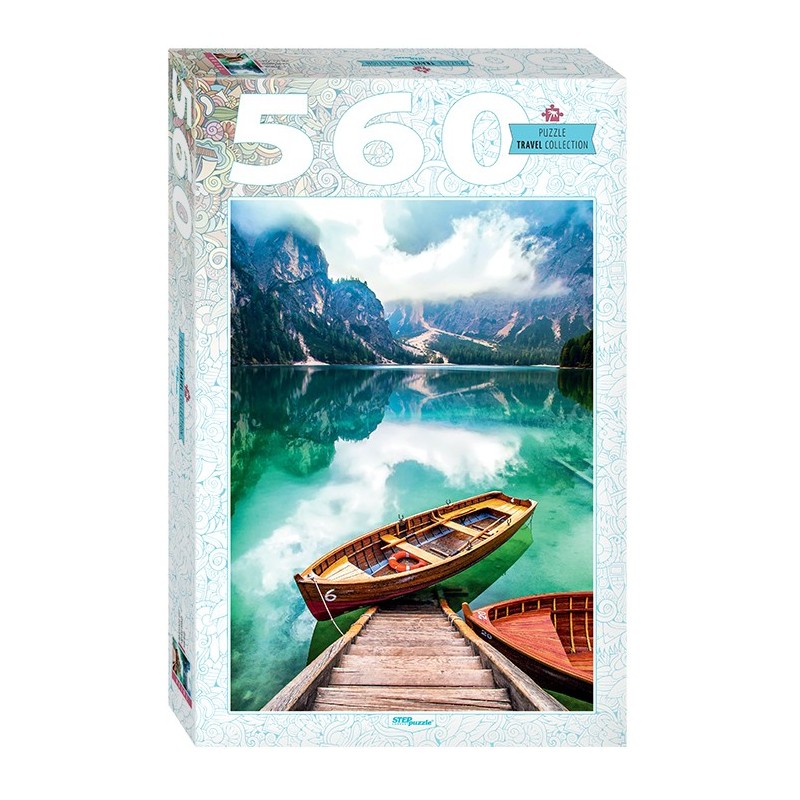 Мозаика "puzzle" 560 "Италия. Озеро Брайес"