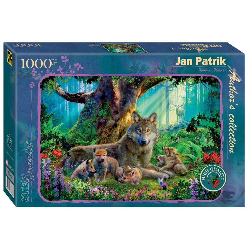Мозаика "puzzle" 1000 "Лесные волки" (Авторская коллекция)