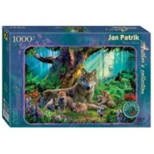 Мозаика "puzzle" 1000 "Лесные волки" (Авторская коллекция)