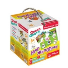 Развивающая игра "Лото. Мир животных" (IQ step)