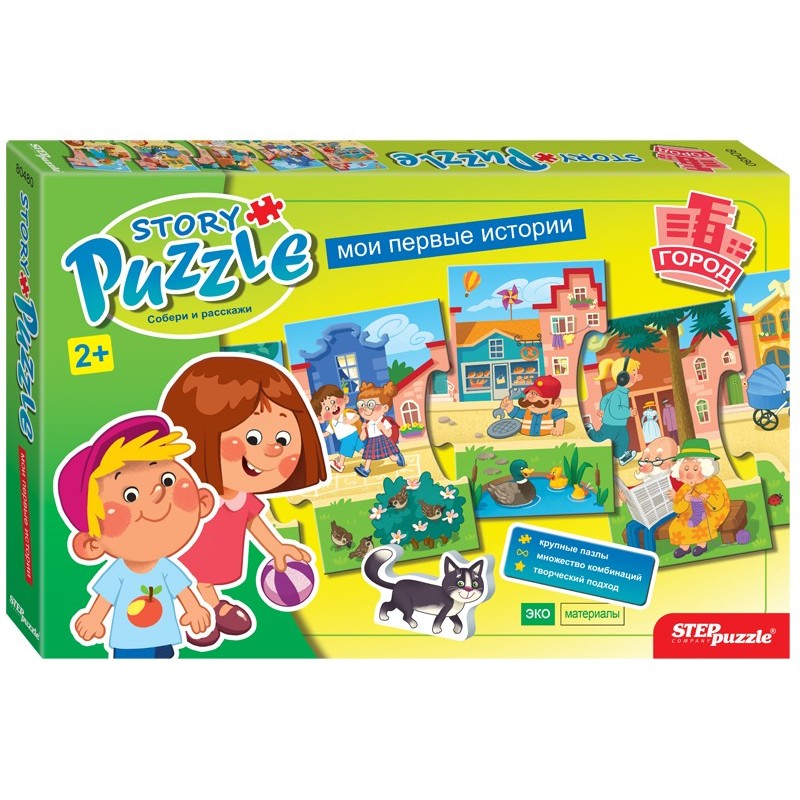 Развивающий пазл "Story puzzle. Город"