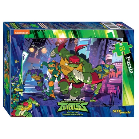 Мозаика "puzzle" 60 "Черепашки Ниндзя" (Никелодеон)