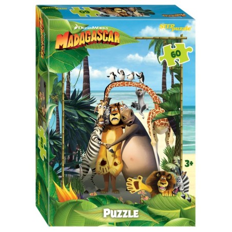 Мозаика "puzzle" 60 "Мадагаскар - 3" (DreamWorks, Мульти)