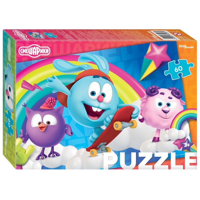 Мозаика "puzzle" 60 "Смешарики (new)" (Мармелад Медиа) Мозаика "puzzle" 60 "Смешарики (new)" (Мармелад Медиа)