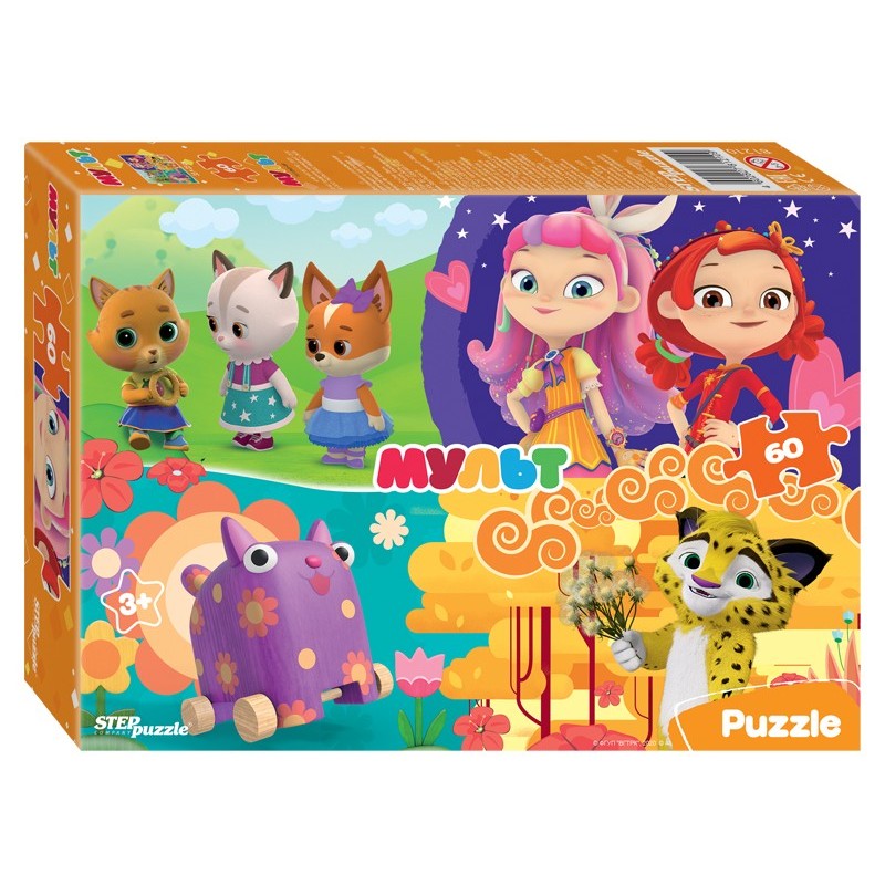 Мозаика "puzzle" 60 "Сказочный патруль и др. Мульт" (0+ Медиа)