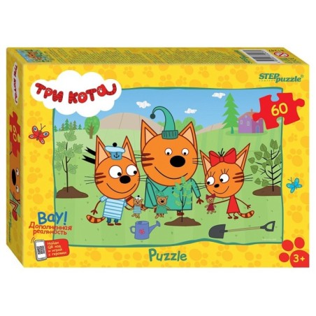Мозаика "puzzle" 60 "Три кота (new 3)" (АО "СТС")