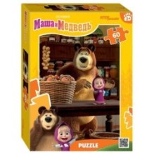 Мозаика "puzzle" 60 "Маша и Медведь. Лесные истории" (Анимаккорд)