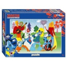 Мозаика "puzzle" 104 "Бременские музыканты. Золотая коллекция" (С/м)