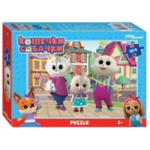 Мозаика "puzzle" 104 "Кошечки и собачки" (0+ Медиа)