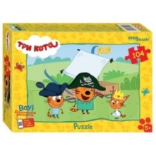 Мозаика "puzzle" 104 "Три кота (new 3)" (АО "СТС")