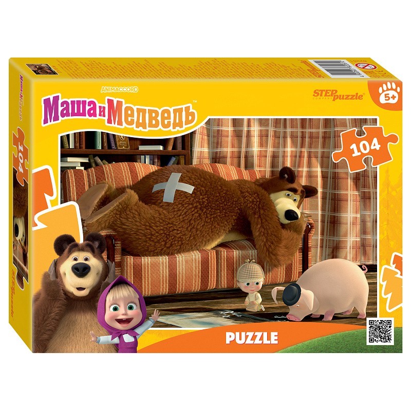 Мозаика "puzzle" 104 "Маша и Медведь. Лесные истории" (Анимаккорд)