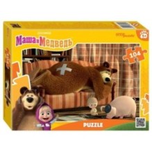 Мозаика "puzzle" 104 "Маша и Медведь. Лесные истории" (Анимаккорд)