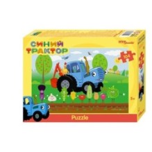 Пазл 104 "Синий трактор" (Биг Папа)