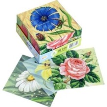 4 кубика Baby Step "Цветы"