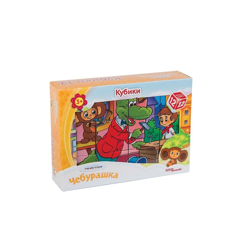 12 кубиков СОЮЗМУЛЬТФИЛЬМ "Чебурашка