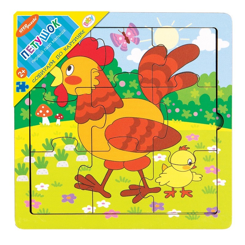 Игра из дерева "Петушок" (собираем по картинке)