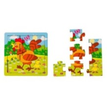 Игра из дерева "Петушок" (собираем по картинке)