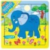 Игра-пазл из дерева. Собираем по картинке. Слонёнок